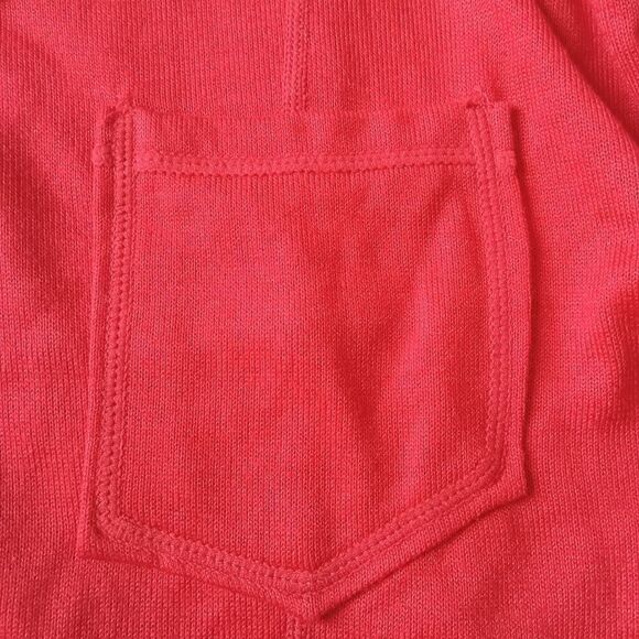 Amazon Brand Phortric Red Casual VNeck Pleated Bishop Long Sleeve Shirt Medium - Picture 9 of 12